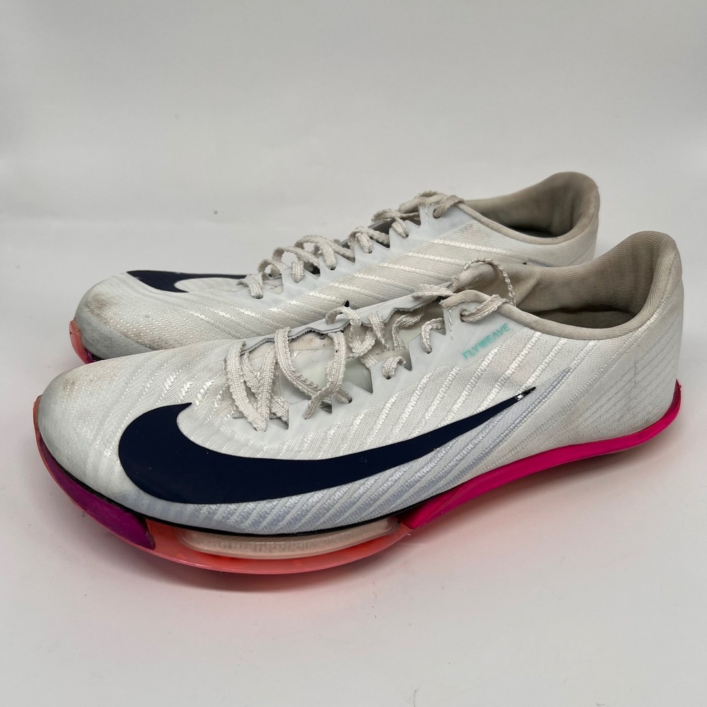 Nike Air Zoom Maxfly 2 shoes Pink Navy Track Spikes FD8395-100 Mens 6.5 Womens 8 - Picture 2 of 8